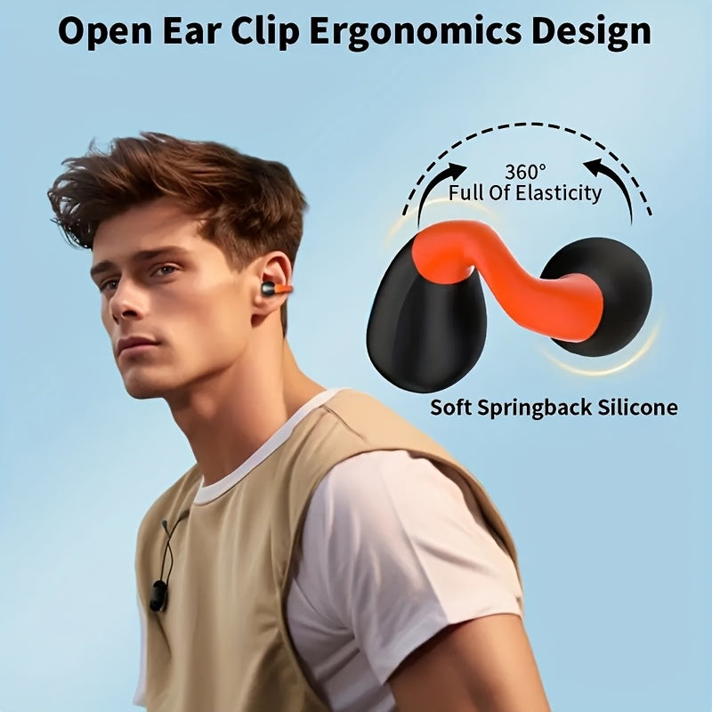 Truly Open Wireless Earphones (Wireless 6.0 TWS), Experience 360° Ambient Awareness & All-day Comfort. Secure Open-ear Fit For Sports/fitness. Advanced ENC Delivers Crystal-clear Calls. Intuitive Touch Control. LED Digital Charging Box With Real-tim