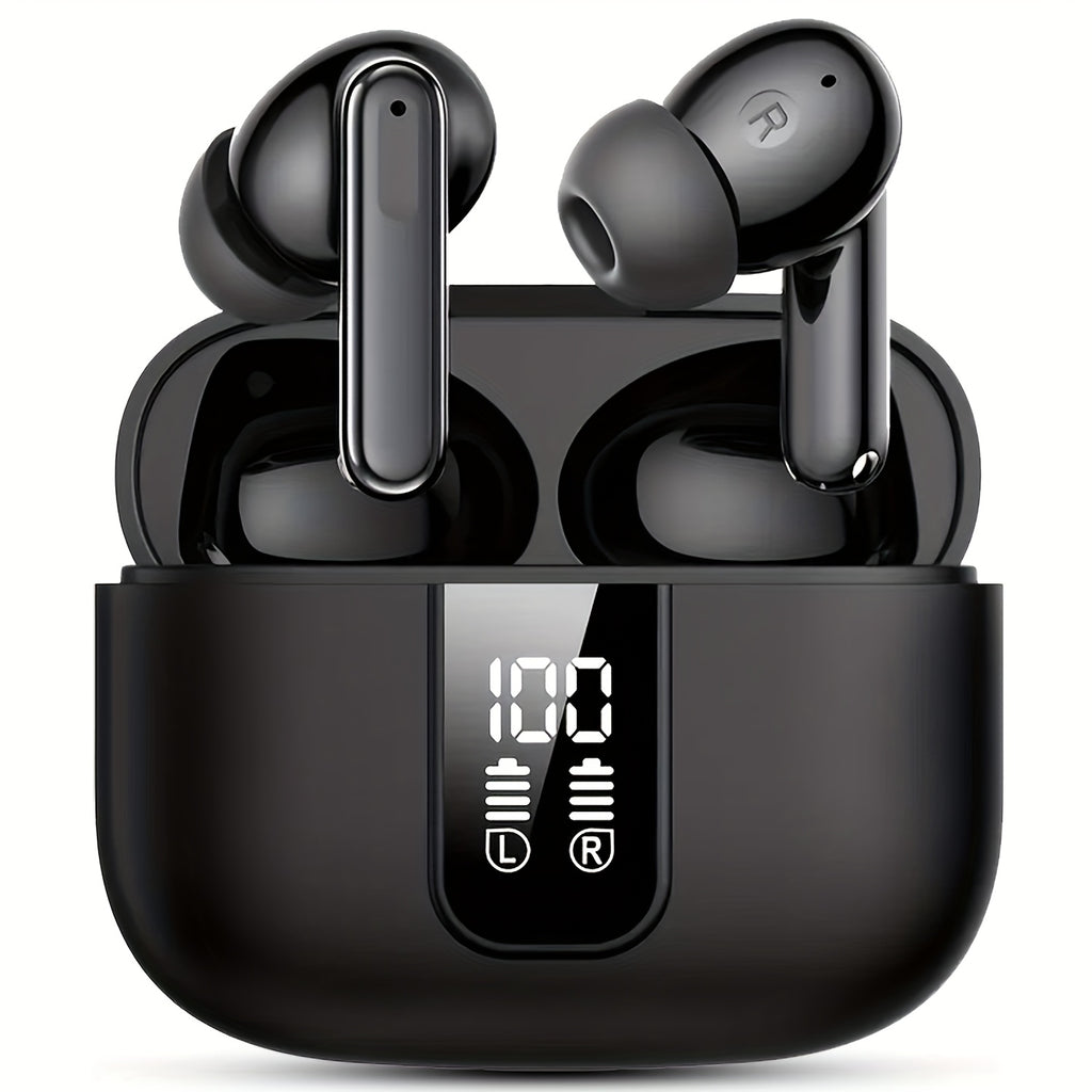 ANKRIYUL Wireless Stereo Earbuds, Sports Headphones Featuring ENC Noise Cancellation, Designed for Smartphones, Laptops, Tvs, Music, And Calls, Complete with a Charging Case.