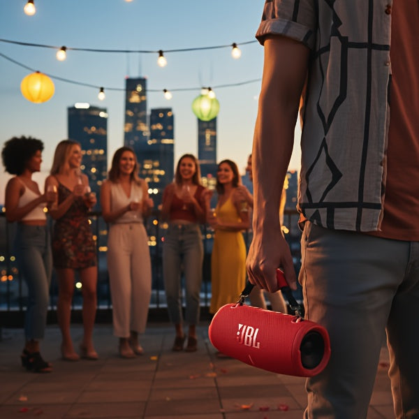 [Portable Bluetooth Speaker] For The JBL Xtreme/Xtreme 2/3/4/5 Portable Bluetooth Speaker Detachable Red Handle Strap(Only Handle Strap, Not Included Speakers) (Red)