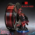 Two-color 3D Printer PLA Consumables, 250g Spool Neatly Wound, with A Diameter Of 1.75mm +/- 0.02mm for High Precision. Suitable for Most 3D Printers, Smooth Printing, Vacuum-packed, Reliable Quality, Suitable for Hobby Makers.