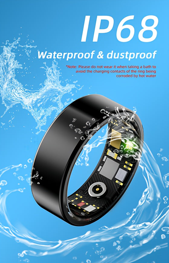 2026 Upgraded Smart Rings for Men Women, Health Monitoring Ring, Fitness Tracker with Sport Mode, Pedometer, Sleep, Step, Calorie Tracker, IP68 Fitness Ring, Outdoor Activity Tracker Ring for Android for iPhone - Gifts for Him/Her