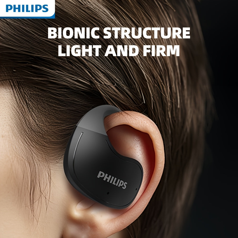 PHILIPS True Wireless Earbuds - Stereo Surround Sound, ENC Noise Cancellation, Touch Controls And Built-In Mic | 24H Polymer Battery, USB-C Fast Charging Case | Lightweight Comfort for Commuting, Workouts And Daily Use TAT2708