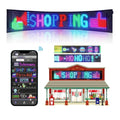 LED Screen Light, Programmable Flexible LED Matrix Panel Radio Application Control LED Signs, Dynamic Design Text, Pattern And Animation Rolling LED Signs for Auto Shop Parties Hotel Concerts