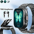 2-In-1 Smartwatch And Wireless Earbuds for Men, Featuring Music Control And Various Sports Modes with Activity Data Insights