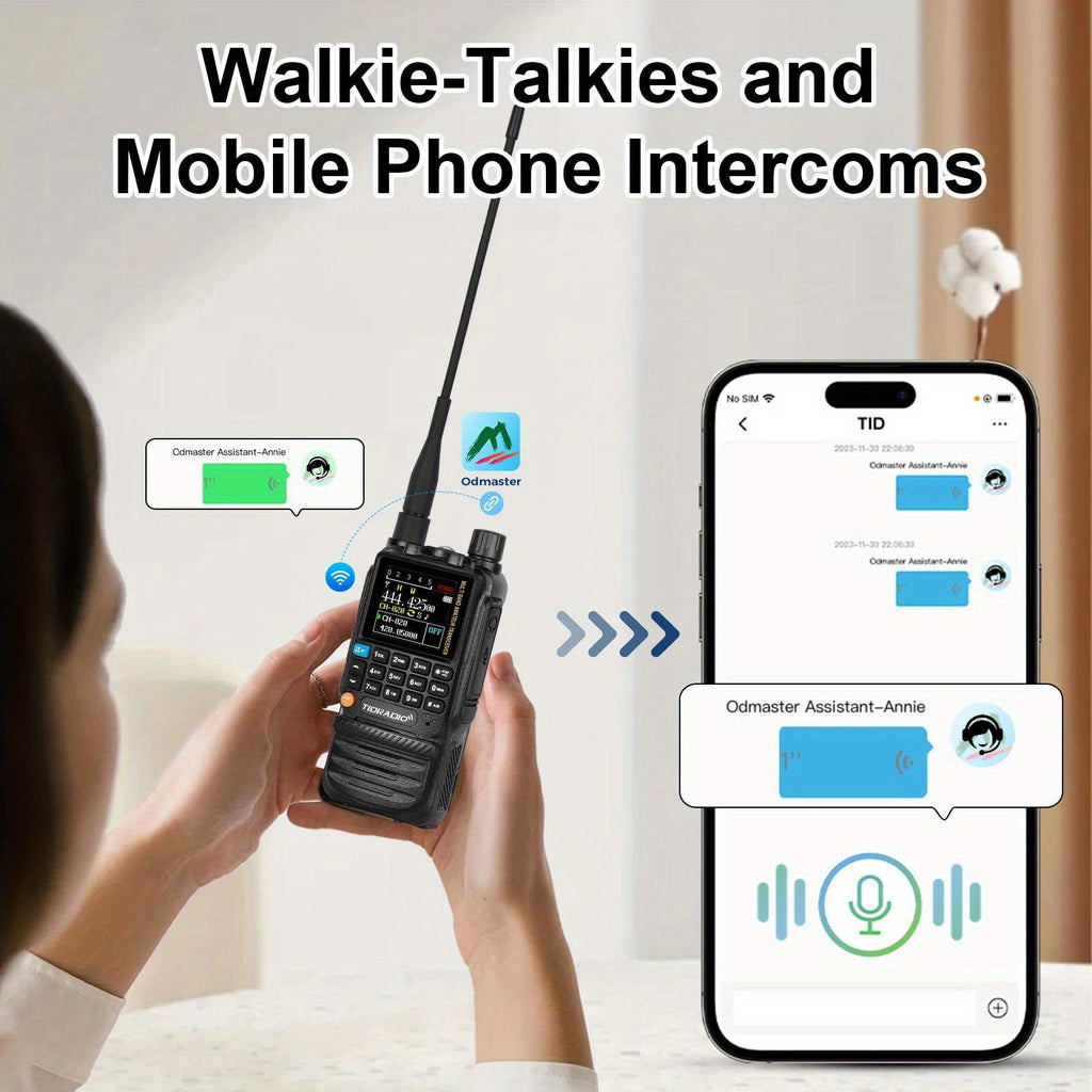 [Camping Emergency] Tidradio H3 Plus | Ham Radio Multi-Band Two-Way Radios With Am/ Fm & Wireless Headset Compatibility | 5000Km Long Range Walkie Talkies For Camping & Emergency