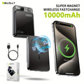 New Magnetic Wireless Power Bank - Portable Charger Power Bank, 5000/10000/15000mAh Battery Pack, 22.5/30W PD Fast Charging, 15W Wireless Charging, Magnetic Battery Pack For 17/16/15/14/13/12/Pro/Mini/Pro Max And Wired Charging For Android Phones