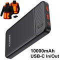 10000mAh Power Bank Battery Pack Portable Charger, Travel Essentials, PD 22.5W Super Quick Charge, Slim Deisgn & Compatible For, Smartphones, Tablets, Heated ClothesGifts For Men Women