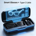 2026 New AI Smart Glasses, These Glasses Offer Real-Time Translation Across Various Languages. They Are Innovative Audio Glasses Featuring Integrated Microphones And Speakers, Designed For Wireless Music Playba Mother'sDayGifts