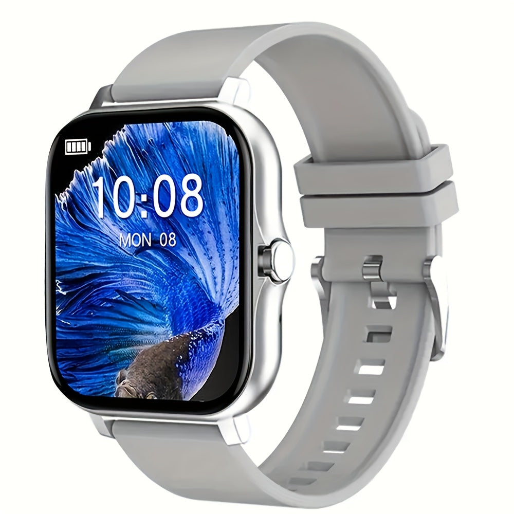Brand New Large Screen Smart Watch, Compatible With IPhone/Android, HD Voice Call, Message Reminder, Multiple Sports Modes, Unisex, Suitable For Outdoor Sports, Daily Wear, Holiday Gifts, Valentine'S Day Gift