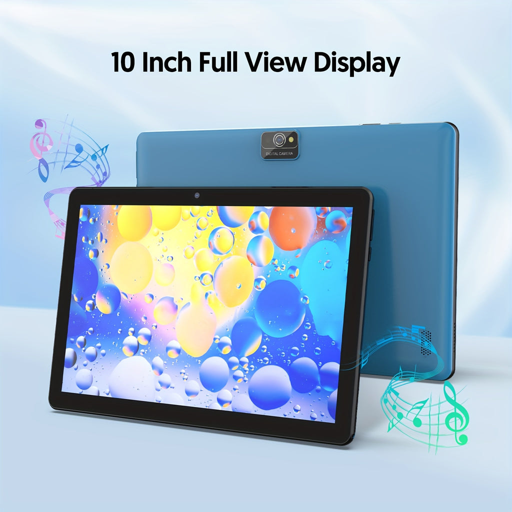10-Inch Android Tablet Featuring The Latest Android 13, Equipped with 7GB of RAM (3+4) And 64GB of Storage, Expandable Up to 512TB Via TF Card. This Wi-Fi Tablet Includes a 2MP Front Camera And an 8MP Rear Camera