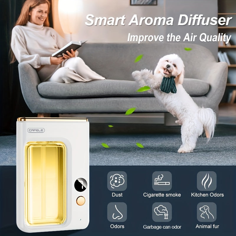 Soundwave Technology Essential Oil Diffuser & Humidifier with, Auto Shut-Off, Quiet Operation, Compact Design for Home, Bedroom, Bathroom, Office - Compatible with Essential Oils for Aromatherapy, Decorative Room Humidifier, Material