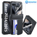 [Sturdy Scratch-Proof Case] Phone Case: For Motorola Razr 2025/Razr 2026 Mobile Phone Case With Card Clip And Hinge Protector, Built-In Screen Protector, With Mobile Phone Lanyard, Sturdy Scratch-Proof And Shockproof PC Mobile Phone Case, Suitable For Mot