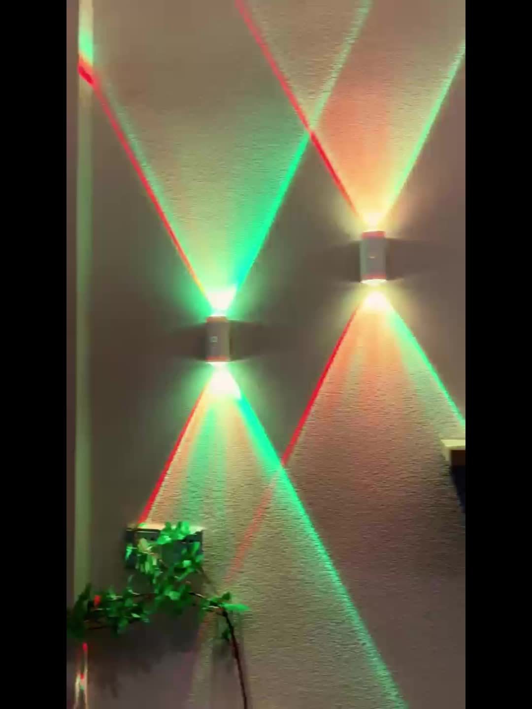 [2/4pcs RGB Motion Sensor Lights] Rechargeable LED Wall Lights with Motion Detection | Magnetic RGB Night Lights, Adjustable RGB Gradient Ambient Lighting, Battery Operated, Ideal for Bedroom, Living Room, And Cabinet Decoration