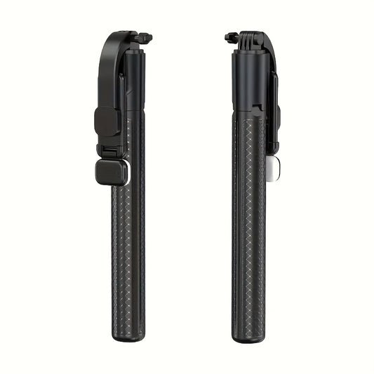 66.7 Inch Retractable Selfie Stick Professional Floor Tripod for Live Streaming, with Wireless Remote, 360° Rotation, Stable Anti-Shake Design. Ideal for Travel Vlogs & Outdoor for Live Streaming. Compatible with Iphone/Android Smartphones