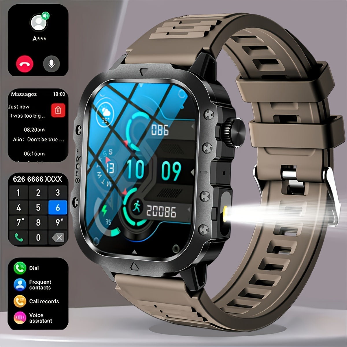 New Smart Watch, 100 Sports Modes, Fitness Tracker, Step Counter, Compatible with Android And iPhone, Outdoor Activity Watch, Multifunctional Watch, Birthday Gift, Valentine's Day Gift, Holiday Gift