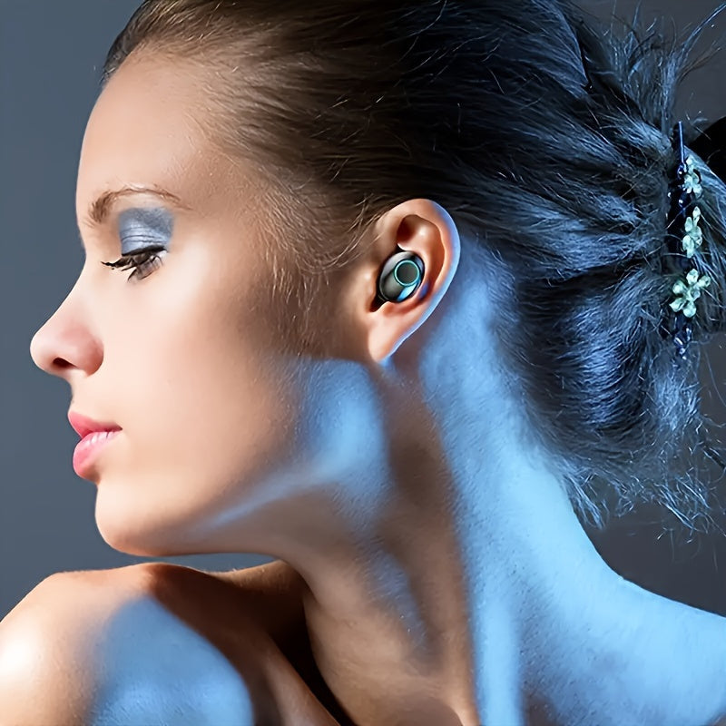 ANKRIYUL Wireless Earbuds Stereo Headset Sport Headphones in Ear Earphones with Charging Case, Wireless 5.4 Ensures Ultra-Stable Low-Latency on Ios/Android. Perfect for Travel, Business Commutes, Outdoor Adventures, And Focus Sessions