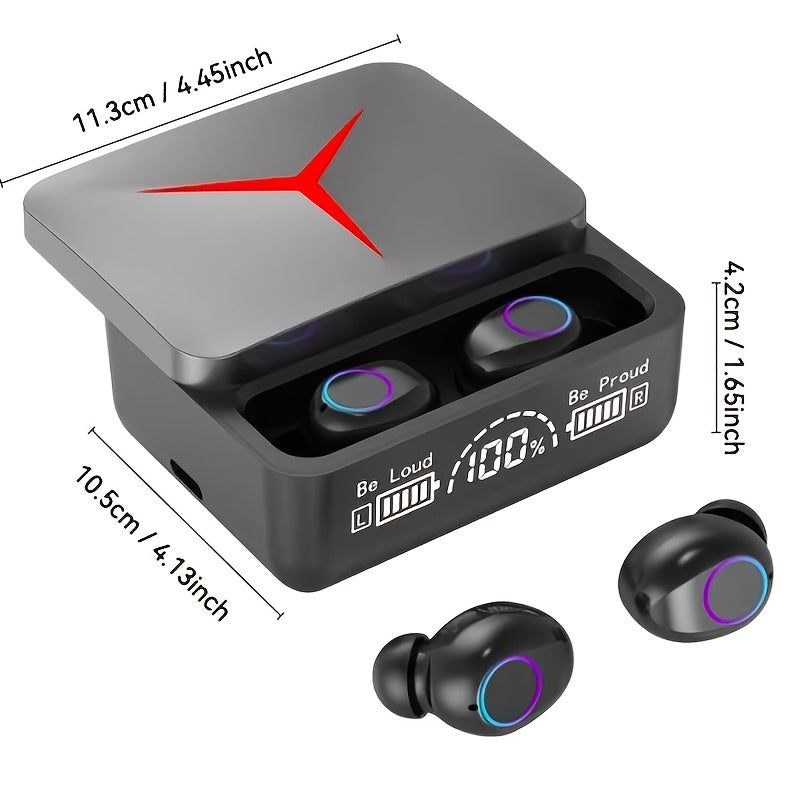 3/4pcs Set (1 Touch Control Black Gaming Headset + 1 Smart Speaker + 1 Wireless Bluetooth Earbuds with Free Fashion Watch) New High-Quality Luminous Gaming Headset (No Gift Box), Long-Lasting. Surround Sound, Immersive Experience. No Gift Box