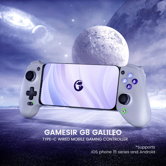 GameSir G8 Galileo Cellphone Gamepad Game Controller with Hall Effect Joystick for iPhone 15 and Android Mobile Phone Cloud Gaming