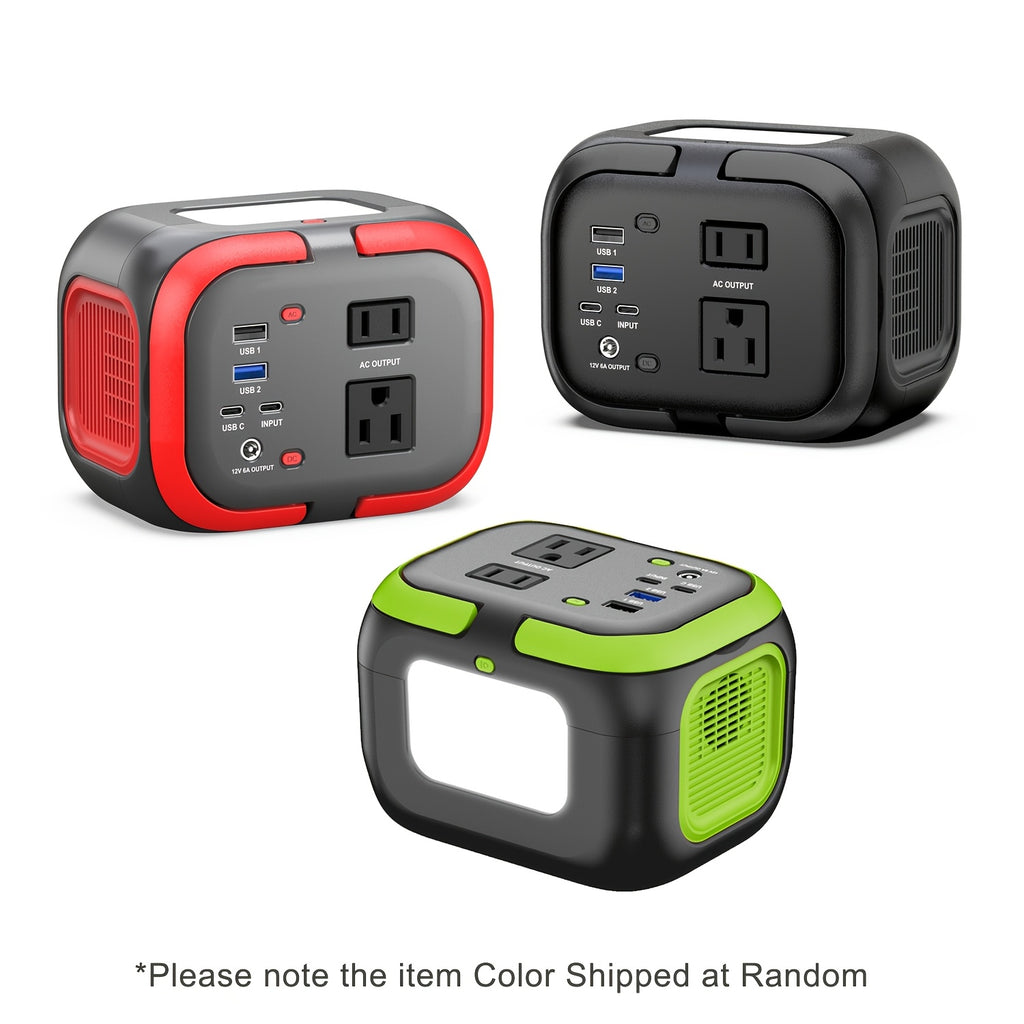 120W Portable Power Station 97.68Wh Power Bank With AC Outlet Portable Charger With USB-A USB-C Outputs Battery Bank Supply For Outdoor Camping RV Home Use Emergency Backup (solar Panels Optional)