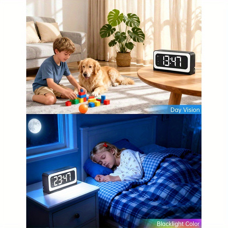 2K WiFi Clock Camera for Home, 5G&2.4Ghz Wireless Indoor Security Nanny Cam for Baby Monitor, Dog Camera with Motion Detection, Full Color Night Vision, Two-Way Talk