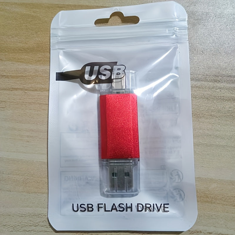 KOOTION USB C Flash Drive 128GB/64GB/32GB | Double C Type High Speed OTG Thumb Drive, 2 in 1 USB 2.0 Dual Interface, Metal Memory Stick, Photo Stick, Suitable for Android Smartphones and Tablet