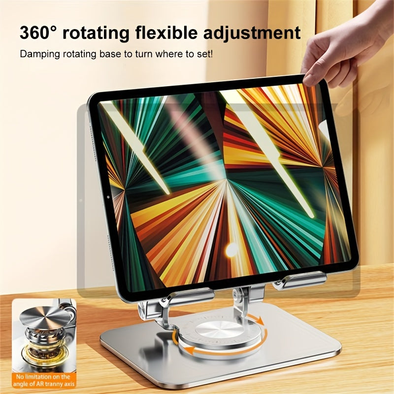 [Portable, Lightweight] 360 Degree Rotating Tablet Stand, Phone/Tablet Stand, Multifunctional Desktop Lazy Person Stand, 360 Degree Rotating Folding, Lightweight And Portable, Fast Heat Dissipation, Can Be Used In Multiple Scenarios