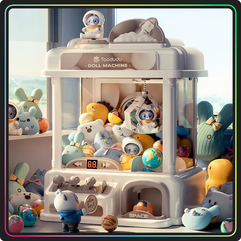 Mini Arcade Claw Machine Fun