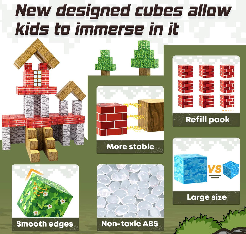 Magnetic Imagination Blocks for Kids