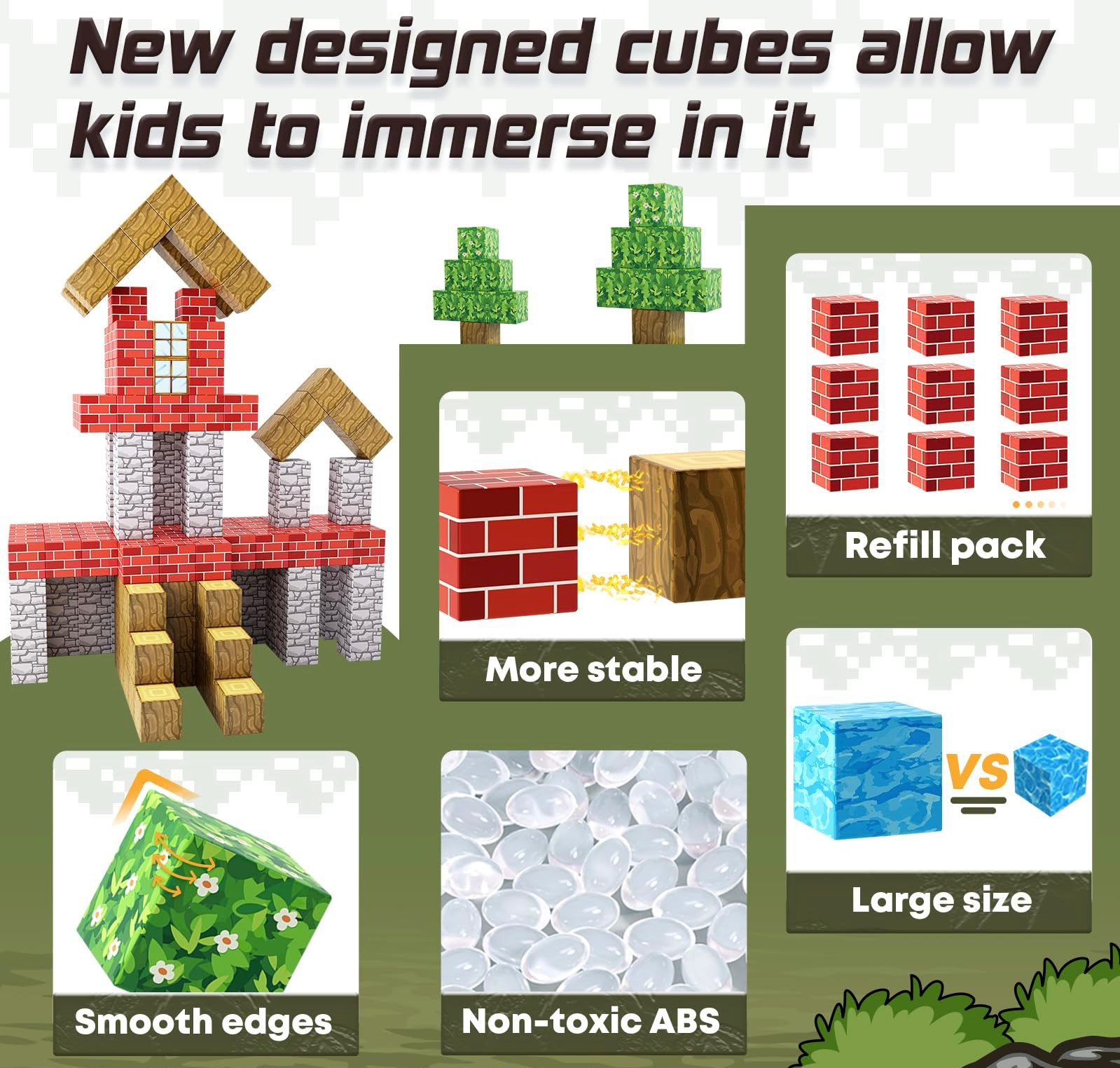 Magnetic Imagination Blocks for Kids